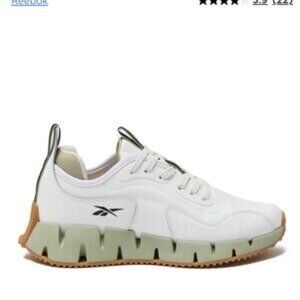 Reebok Zig Dynamica Running Sneakers Women's Athletic Shoes Size 8 White/Green .